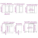 vidaXL Lyon 11 darabos konyhaszekrény készlet Kézműves tölgy műszaki fa