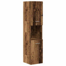 vidaXL 4 részes antik fa színű szerelt fa fürdőszobai bútorszett