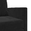 vidaXL Kanapéágy Fekete 74 x 77 x 81 cm Bársony