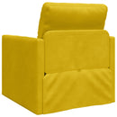 vidaXL Kanapéágy Sötét sárga 74 x 77 x 81 cm Bársony