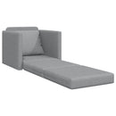 vidaXL Kanapéágy 60cm Világosszürke szövet