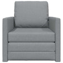 vidaXL Kanapéágy Világosszürke 74 x 77 x 81 cm Bársony