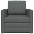 vidaXL Kanapéágy Sötétszürke 74 x 77 x 81 cm Bársony