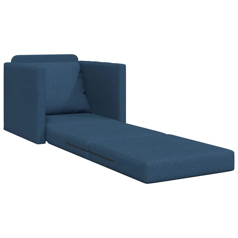 vidaXL Padlós Kanapé Ágy párnával Kék 74 x 77 x 81 cm szövet