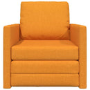 vidaXL Kanapéágy Sötét sárga 74 x 77 x 81 cm Bársony