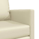 vidaXL Kanapéágy Krém 74 x 77 x 81 cm Bársony