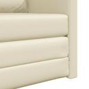 vidaXL Kanapéágy Krém 74 x 77 x 81 cm Bársony