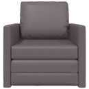 vidaXL Kanapéágy Szürke 74 x 77 x 81 cm Bársony