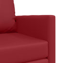 vidaXL Kanapéágy 60cm Bordó Mübőr