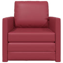 vidaXL Kanapéágy Bordó 74 x 77 x 81 cm Bársony