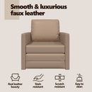 vidaXL Kanapéágy 60cm Cappuccino Mübőr