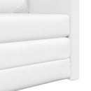 vidaXL Kanapéágy Fehér 74 x 77 x 81 cm Bársony