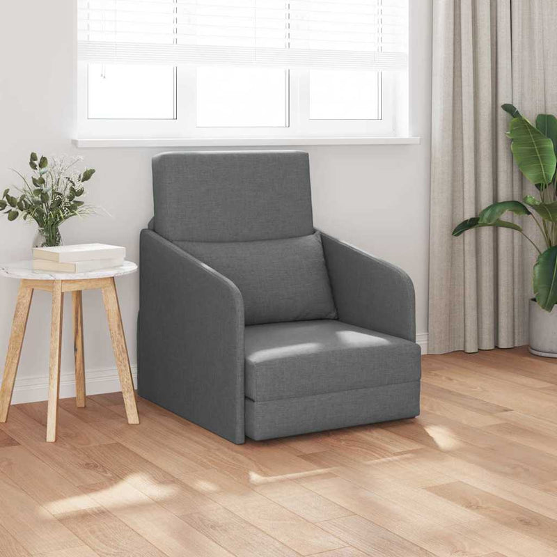 vidaXL Kanapéágy Sötétszürke 65 x 80 x 83 cm szövet