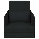 vidaXL Kanapéágy Fekete 65 x 80 x 83 cm Bársony