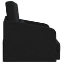 vidaXL Kanapéágy Fekete 65 x 80 x 83 cm Bársony