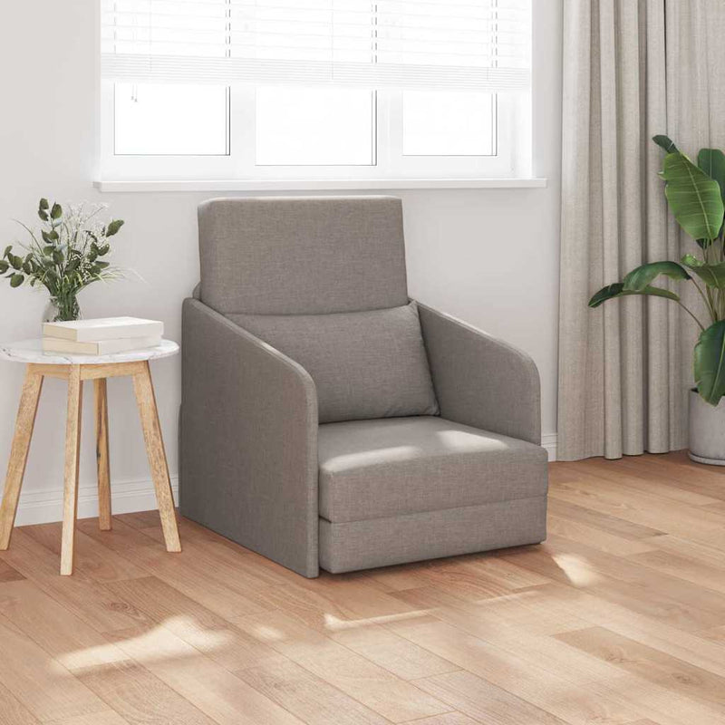 vidaXL Kanapéágy Tópszínű 65 x 80 x 83 cm szövet