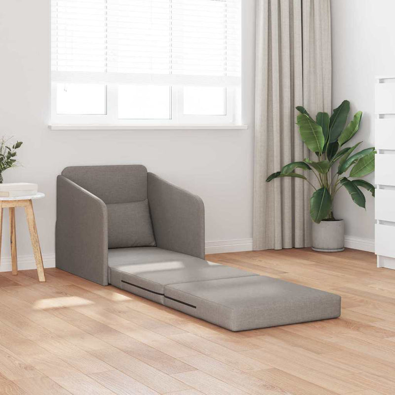 vidaXL Kanapéágy Tópszínű 65 x 80 x 83 cm szövet