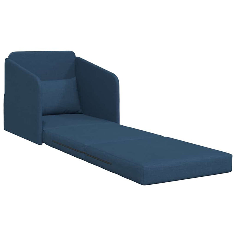 vidaXL Kanapéágy Kék 65 x 80 x 83 cm szövet