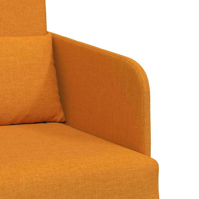 vidaXL Kanapéágy Sötét sárga 65 x 80 x 83 cm szövet