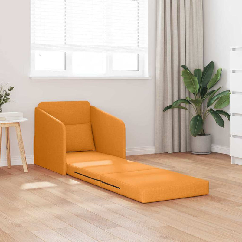 vidaXL Kanapéágy Sötét sárga 65 x 80 x 83 cm szövet