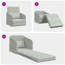 vidaXL Kanapéágy Világosszürke 65 x 80 x 83 cm Bársony