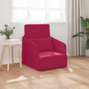 vidaXL Kanapéágy Bordó 65 x 80 x 83 cm Bársony
