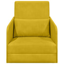 vidaXL Kanapéágy Sárga 65 x 80 x 83 cm Bársony