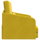 vidaXL Kanapéágy Sárga 65 x 80 x 83 cm Bársony