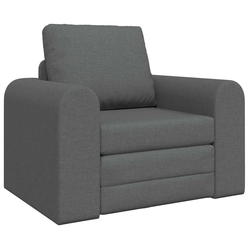 vidaXL Kanapéágy Sötétszürke 98 x 71 x 83 cm szövet