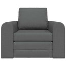 vidaXL Kanapéágy Sötétszürke 98 x 71 x 83 cm szövet