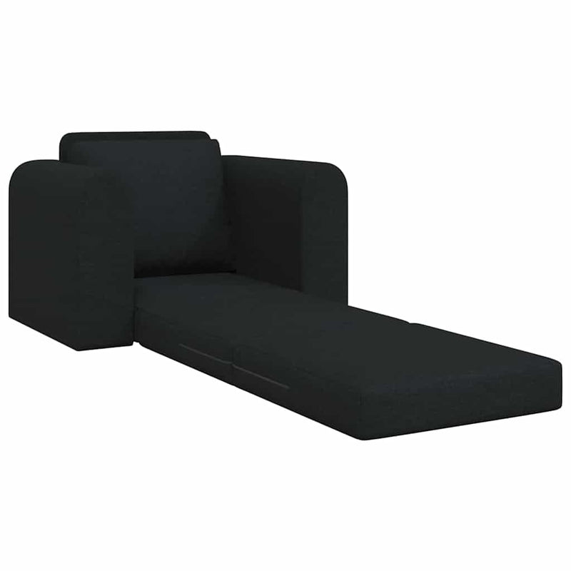 vidaXL Kanapéágy Fekete 98 x 71 x 83 cm szövet