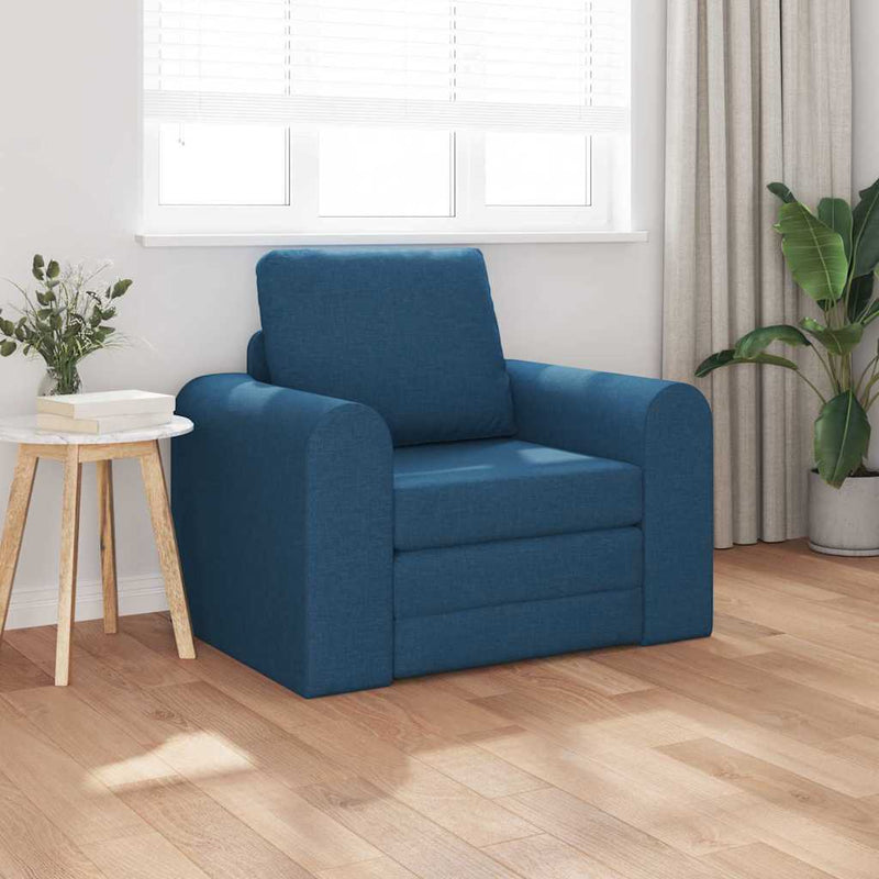 vidaXL Kanapéágy Kék 98 x 71 x 83 cm szövet