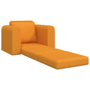 vidaXL Kanapéágy Sötét sárga 98 x 71 x 83 cm szövet