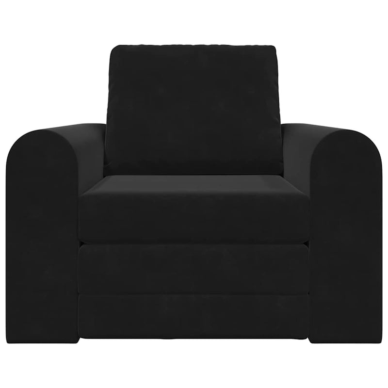 vidaXL Kanapéágy Fekete 98 x 71 x 83 cm Bársony