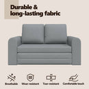 vidaXL Kanapéágy 60cm Világosszürke szövet