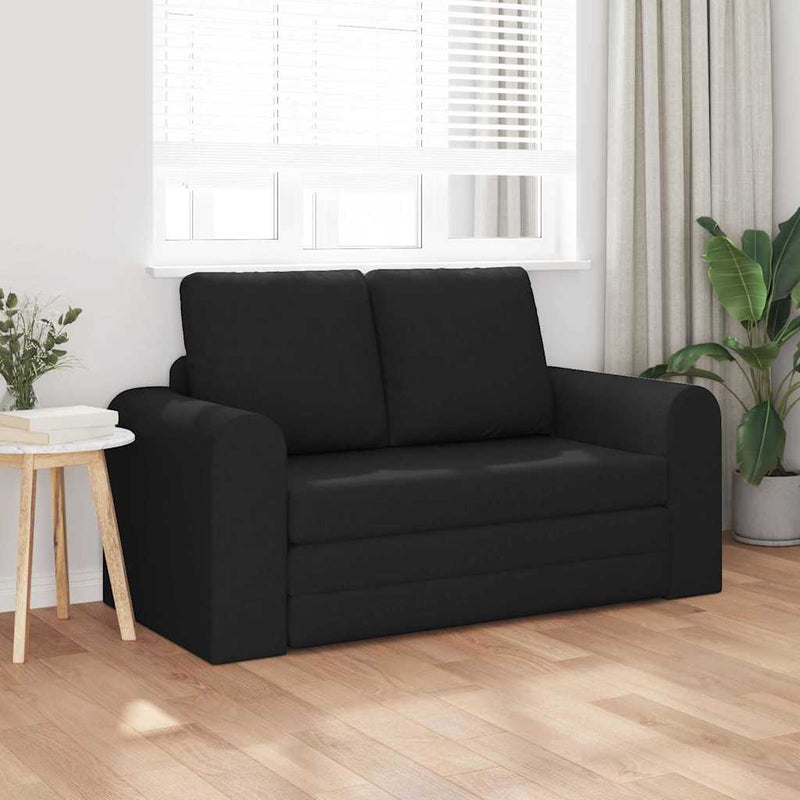 vidaXL Kanapéágy Fekete 148 x 71 x 83 cm szövet