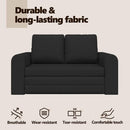 vidaXL Kanapéágy 60cm Fekete szövet