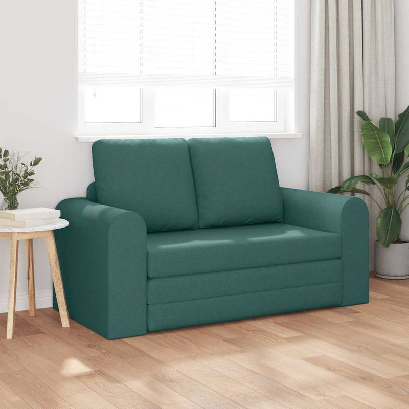 vidaXL Kanapéágy Sötétzöld 148 x 71 x 83 cm szövet