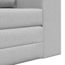 vidaXL Kanapéágy Felhőszürke 148 x 71 x 83 cm Bársony