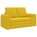 vidaXL Kanapéágy Sárga 148 x 71 x 83 cm Bársony