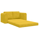 vidaXL Kanapéágy Sárga 148 x 71 x 83 cm Bársony