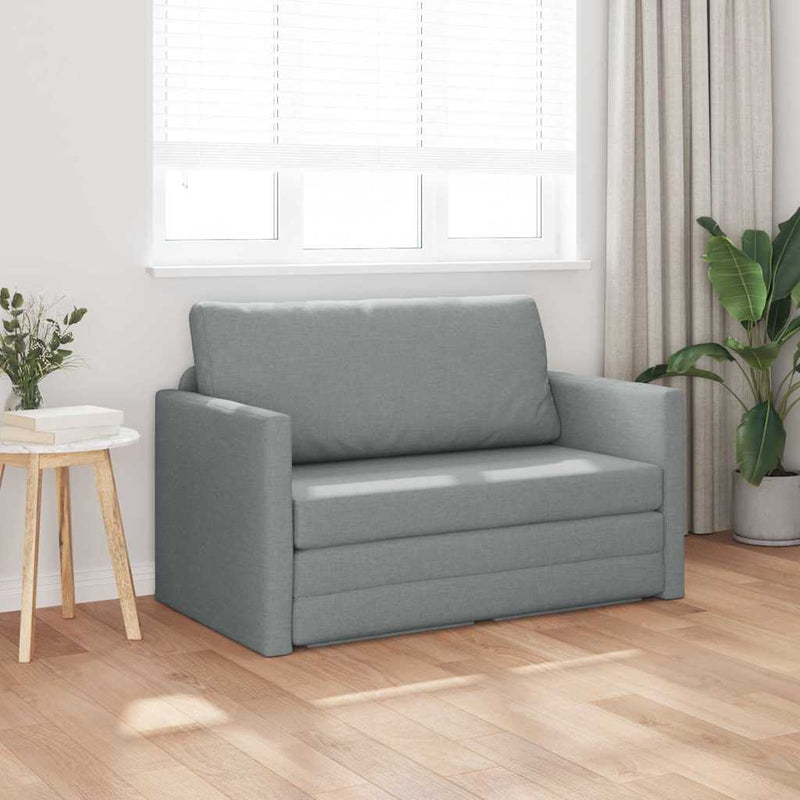 vidaXL Kanapéágy Világosszürke 124 x 71 x 78 cm szövet