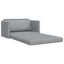 vidaXL Kanapéágy 110cm Világosszürke szövet