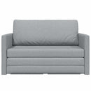 vidaXL Kanapéágy 110cm Világosszürke szövet