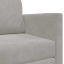 vidaXL Kanapéágy Világosszürke 124 x 71 x 78 cm Bársony