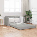 vidaXL Kanapéágy Világosszürke 124 x 71 x 78 cm Bársony