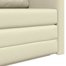 vidaXL Kanapéágy Krém 124 x 71 x 78 cm Mübőr