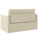 vidaXL Kanapéágy Krém 124 x 71 x 78 cm Mübőr