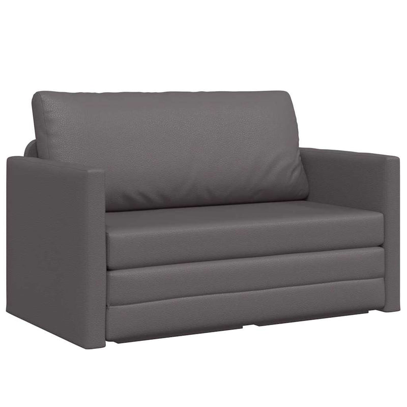 vidaXL Kanapéágy Szürke 124 x 71 x 78 cm Mübőr