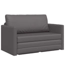 vidaXL Kanapéágy Szürke 124 x 71 x 78 cm Mübőr